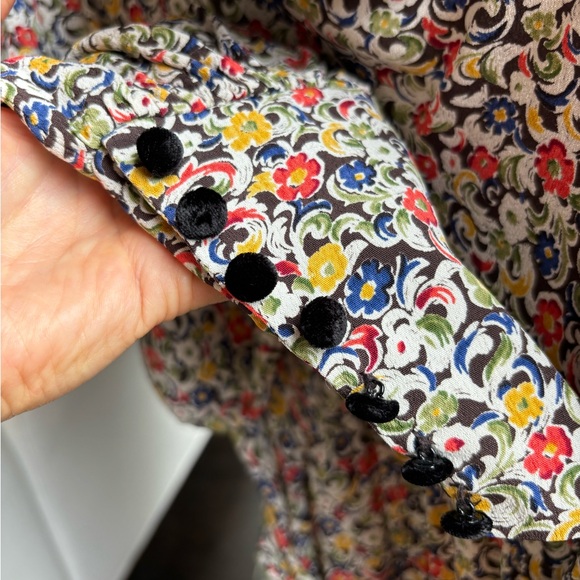 Doen Nanette Dress in Zelda Floral 1940s Style Bias Cut Midi Dress - Picture 9 of 11